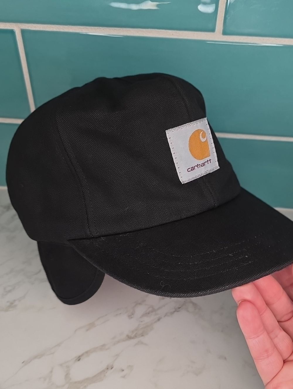 Carhartt A15BLK Vintage Insulated Duck Canvas Work Hat Size M